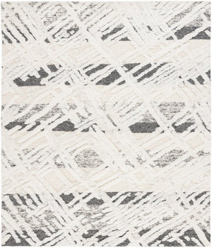 Safavieh Tribeca Hand-Knotted Wool Cotton Area Rug in Grey Ivory for Living Room Floors 10'-0" x 14'-0" TRI110F-10