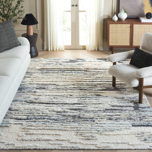 Safavieh Tribeca Hand Knotted Wool Cotton Area Rug Solid Blue Grey for Large Living Rooms 6'-0" x 9'-0" TRI111M-6