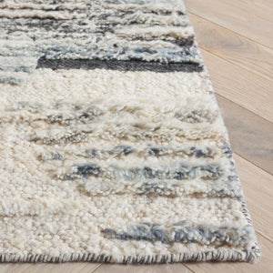 Safavieh Tribeca Hand Knotted Wool Cotton Area Rug Solid Blue Grey for Large Living Rooms 8'-0" x 10'-0" TRI111M-8