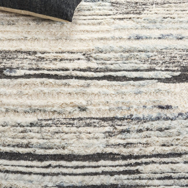 Safavieh Tribeca Hand Knotted Wool Cotton Area Rug Solid Blue Grey for Large Living Rooms 9'-0" x 12'-0" TRI111M-9