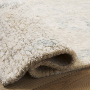 Safavieh Tribeca Hand-Knotted Light Blue Beige Rug, Scandinavian Wool-Cotton Blend For Durable Modern Comfort 6'-0" x 9'-0" TRI112A-6