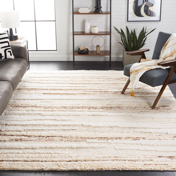 Safavieh Tribeca 115 Hand Knotted Modern Rug IIX Beige / Brown TRI115B-8