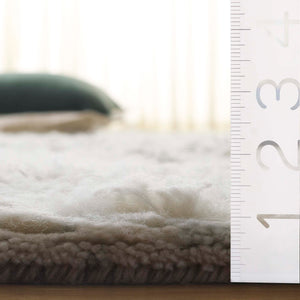 Safavieh Tribeca Modern Hand Knotted Area Rug - Luxurious Abstract Design In Soft Grey And Ivory Colors Grey ,Ivory 80% Wool,20% Cotton Tri117f-10