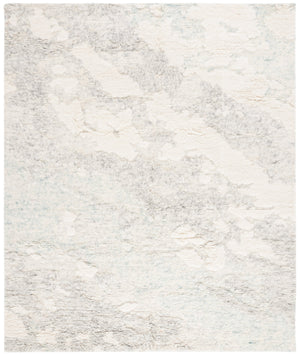 Safavieh Tribeca Modern Hand Knotted Area Rug - Luxurious Abstract Design In Soft Grey And Ivory Colors Grey ,Ivory 80% Wool,20% Cotton Tri117f-10