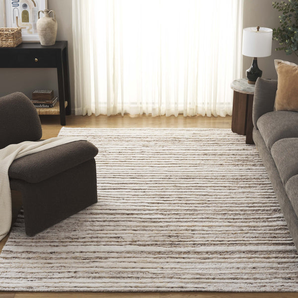 Safavieh Tribeca Luxurious Wool Pile Rug In Elegant Beige And Brown Tones For Stylish Home Decor Beige ,Brown Wool Pile Tri120t-9