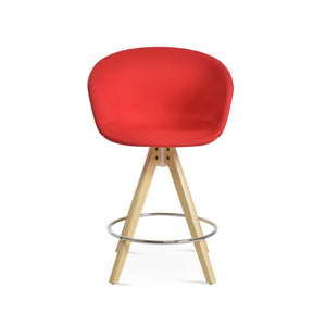 Soho Concept Tribeca Wood Swivel Barstools & Counterstools – Stylish Fabrics, 10-year Guarantee & Durable Design Natural,Ash,Red  Soho-concept-dining-chair-10061