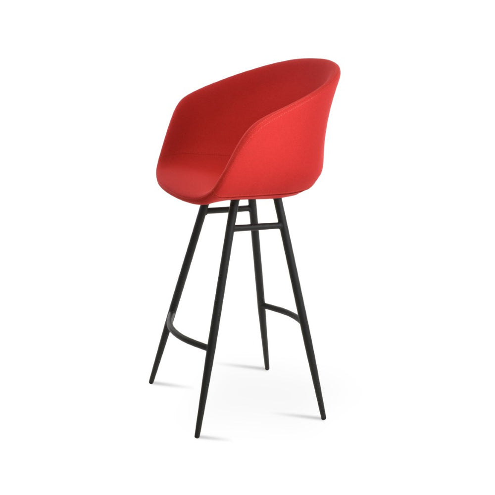 Soho Concept Tribeca Galata Barstools & Counterstools - Premium Fabrics, Stylish Designs, 10-year Guarantee! Black,Red Steel Tubular Legs Soho-concept-dining-chair-10058