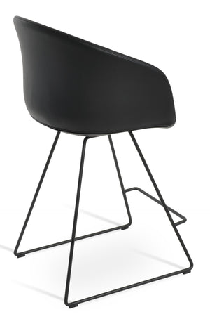 Soho Concept Tribeca Wire Stools - Stylish Counter & Bar Seating In Premium Fabrics With 10-year Warranty Options Black  Soho-concept-dining-chair-10004