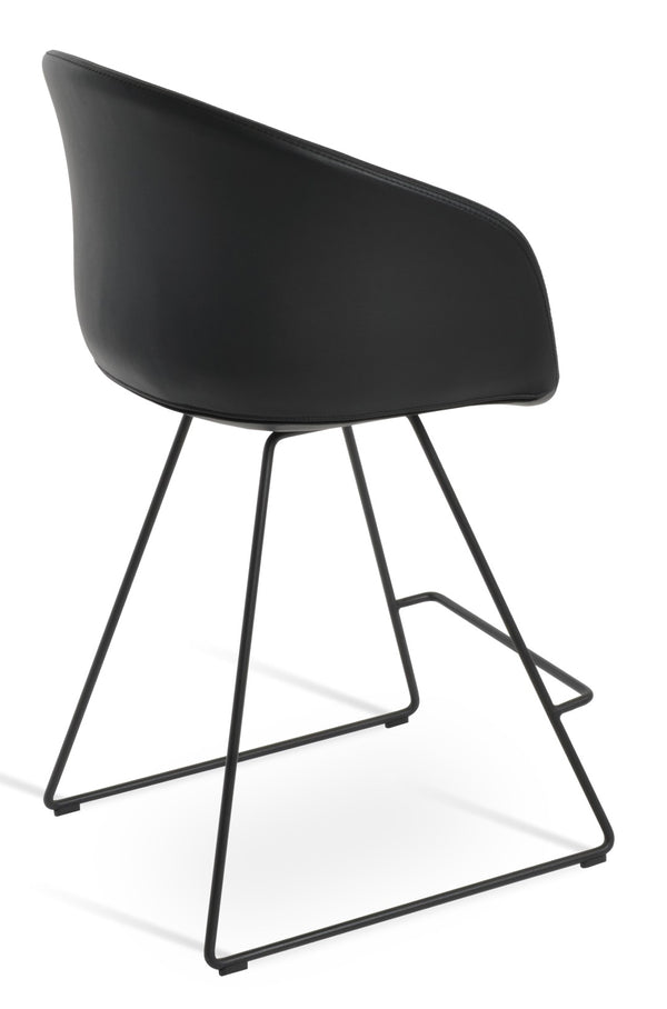 Soho Concept Tribeca Wire Stools - Stylish Counter & Bar Seating In Premium Fabrics With 10-year Warranty Options Black  Soho-concept-dining-chair-10004