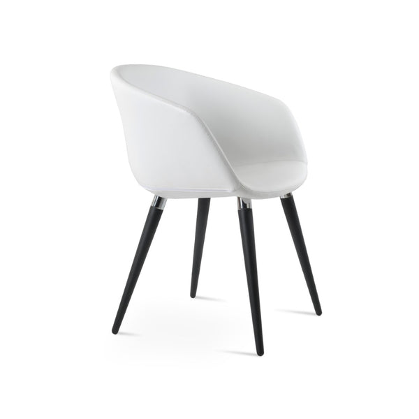 Soho Concept Tribeca Ana Counter Bar Dining Chair - Stylish Leatherette, Soft Black & Brass Finish, 2-year Guarantee Black,Chrome,White  Soho-concept-dining-chair-06048