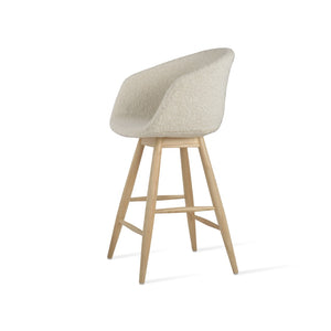 Soho Concept Tribeca Baba Barstools & Counterstools - Elegant Camira Wool Fabric, 10-year Guarantee & Durable Design White  Soho-concept-dining-chair-10006