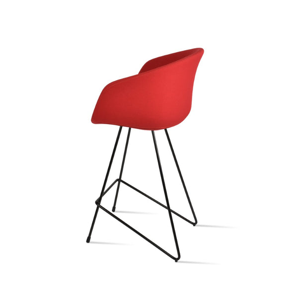 Soho Concept Tribeca Cat Barstools & Counterstools - Elegant Metal Frames, Premium Upholstery, 10-year Guarantee Black,Red  Soho-concept-dining-chair-10008