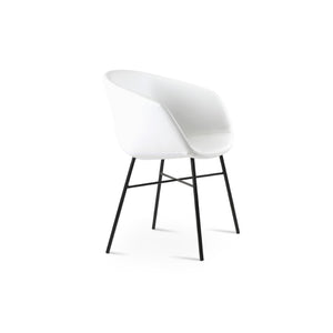 Soho Concept Tribeca Cross Armchair Dining Chair - Stylish Soft Black Leatherette With 2-year Guarantee! Black,White  Soho-concept-dining-chair-06070