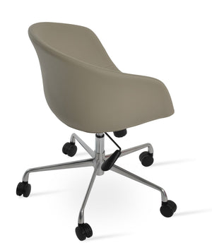 Soho Concept Tribeca Office Chair - Stylish Leatherette, Soft Black & White Design, 2-year Guarantee Included! Bone  Soho-concept-dining-chair-11985