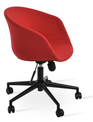 Soho Concept Tribeca Arm Pyramid Swivel Dining Chair - Luxurious Fabrics, 10-year Guarantee, Stylish Colors! Black,Red  Soho-concept-dining-chair-11987