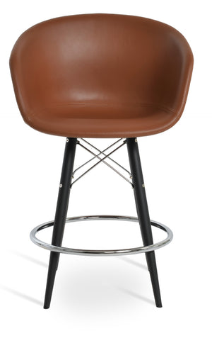 Soho Concept Tribeca Pyramid-mw Swivel Stools – Stylish Leatherette Bar & Counter Seating With 2-year Warranty Black  Soho-concept-dining-chair-10026