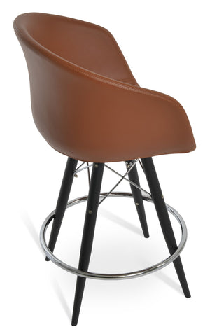Soho Concept Tribeca Pyramid-mw Swivel Stools – Stylish Leatherette Bar & Counter Seating With 2-year Warranty Black  Soho-concept-dining-chair-10027