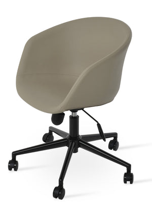 Soho Concept Tribeca Office Chair - Stylish Leatherette, Soft Black & White Design, 2-year Guarantee Included! Black  Soho-concept-dining-chair-11982