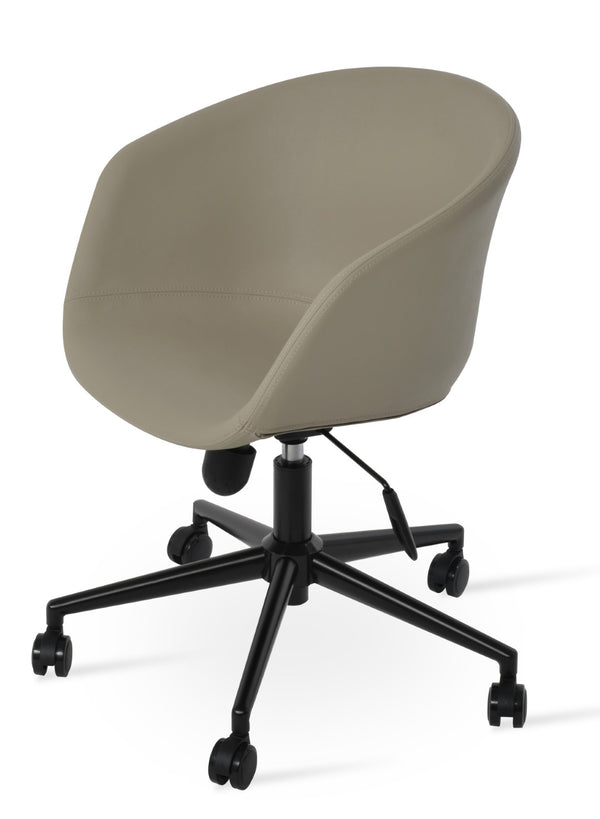 Soho Concept Tribeca Office Chair - Stylish Leatherette, Soft Black & White Design, 2-year Guarantee Included! Black  Soho-concept-dining-chair-11982