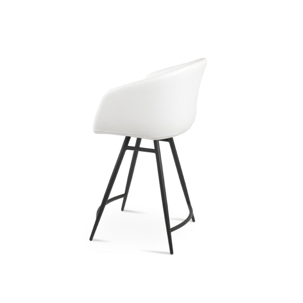 Soho Concept Tribeca Galata Barstools & Counterstools - Stylish Leatherette, Chrome Finish, 2-year Warranty! Black,White Steel Tubular Legs Soho-concept-dining-chair-10036