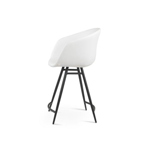 Soho Concept Tribeca Galata Barstools & Counterstools - Stylish Leatherette, Chrome Finish, 2-year Warranty! Black,White Steel Tubular Legs Soho-concept-dining-chair-07244