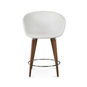 Soho Concept Tribeca Gz.Wood Barstools & Counterstools - Stylish Leatherette Seating With 2-year Guarantee! Walnut,Chrome,White  Soho-concept-dining-chair-10038