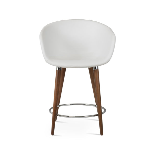 Soho Concept Tribeca Gz.Wood Barstools & Counterstools - Stylish Leatherette Seating With 2-year Guarantee! Walnut,Chrome,White  Soho-concept-dining-chair-10038