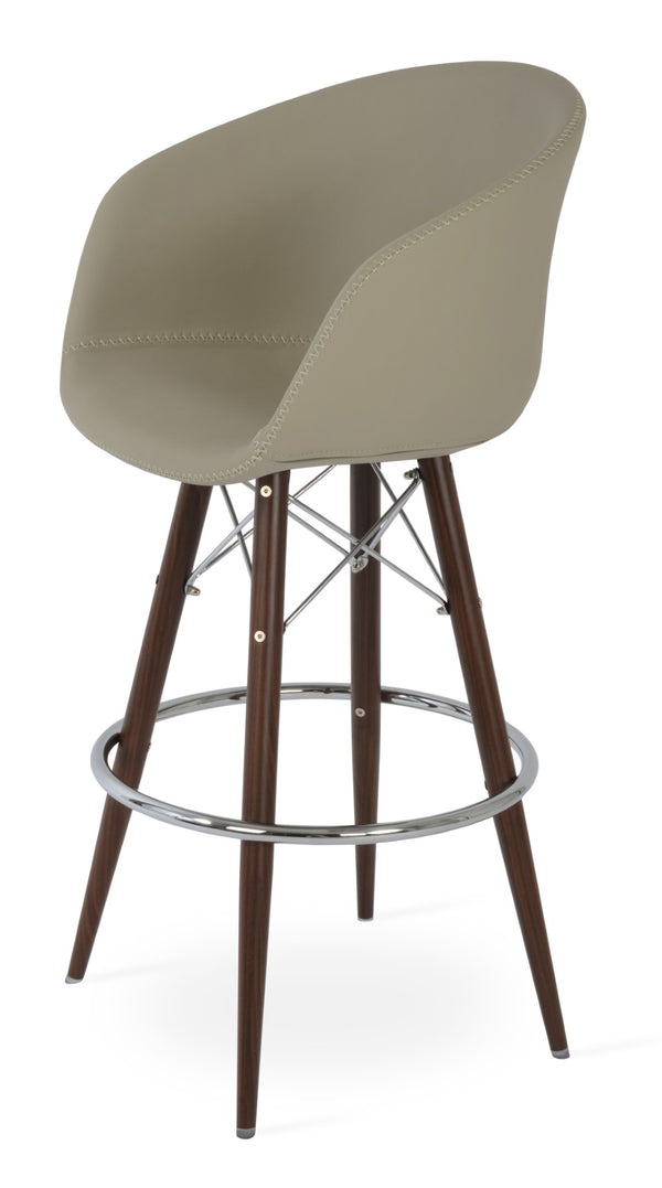 Soho Concept Tribeca Mw Barstools & Counterstools – Stylish Ergonomic Design, 5-year Guarantee, Walnut Finish Walnut  Soho-concept-dining-chair-10046