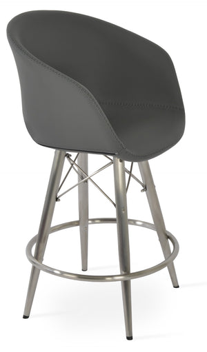 Soho Concept Tribeca Mw Barstools & Counterstools - Stylish Comfort In Boucle, Velvet & Nubuck Fabrics, 10-year Warranty Grey  Soho-concept-dining-chair-10047