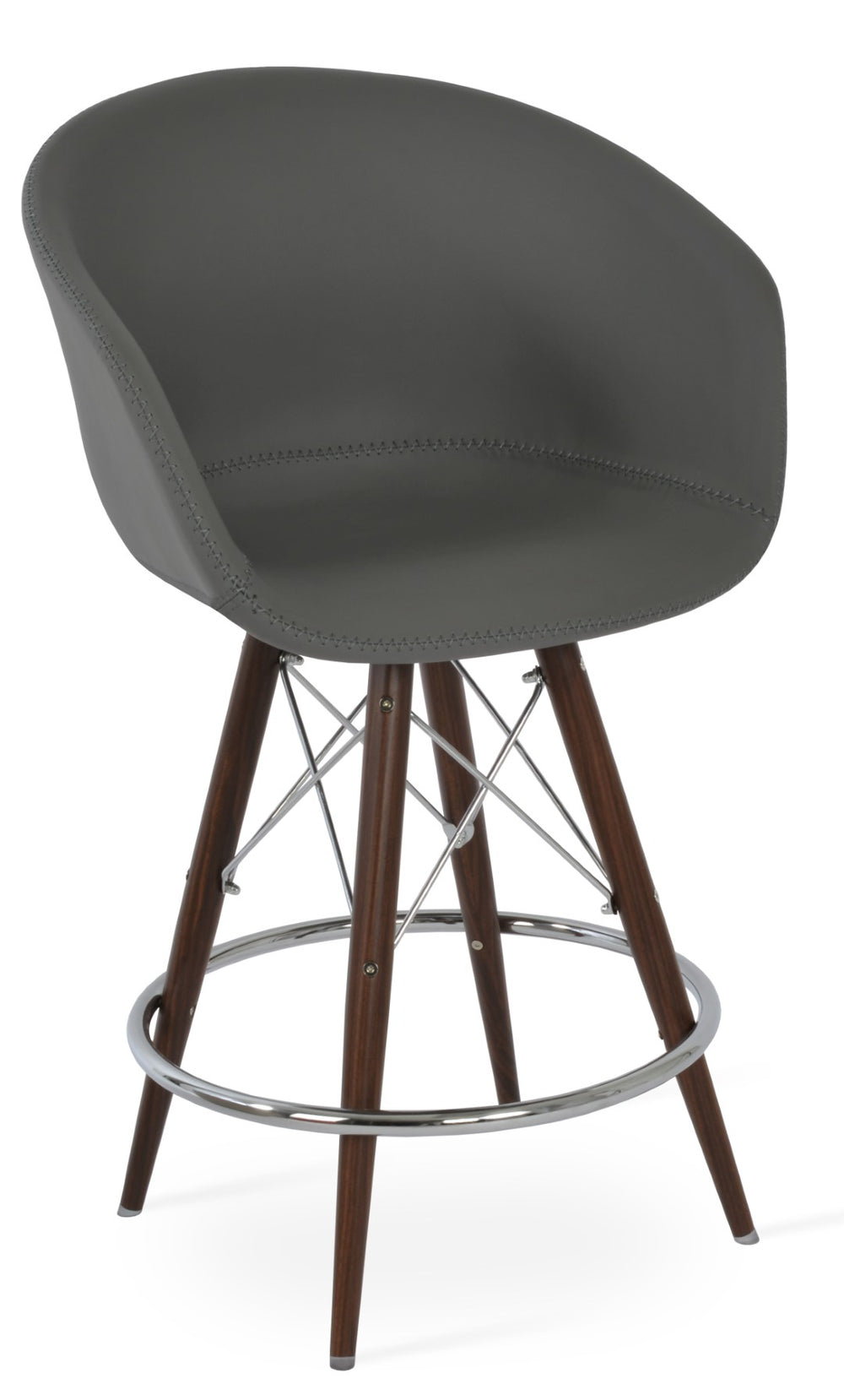 Soho Concept Tribeca Mw Barstools & Counterstools – Stylish Ergonomic Design, 5-year Guarantee, Walnut Finish Walnut  Soho-concept-dining-chair-10046