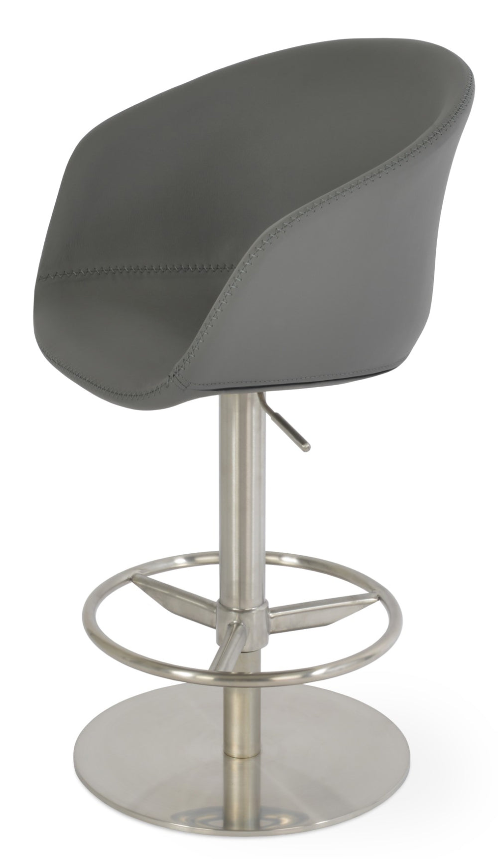 Soho Concept Tribeca Adjustable Piston Barstools & Counterstools | Premium Fabrics, 10-year Warranty, Versatile Style Grey  Soho-concept-dining-chair-10049
