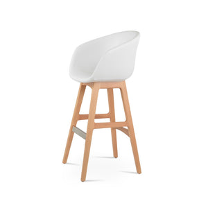 Soho Concept Tribeca Barstools & Counterstools - Soft Leatherette, Solid Wood, 2-year Guarantee, Stylish Comfort Natural,White  Soho-concept-dining-chair-10052