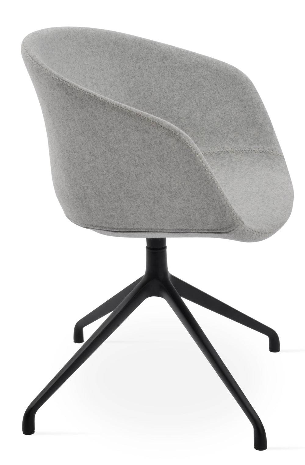 Soho Concept Tribeca Arm Spider Swivel Chair - Luxurious Dining Chair In Multiple Fabrics With 10-year Warranty! Black,Silver  Soho-concept-dining-chair-06157