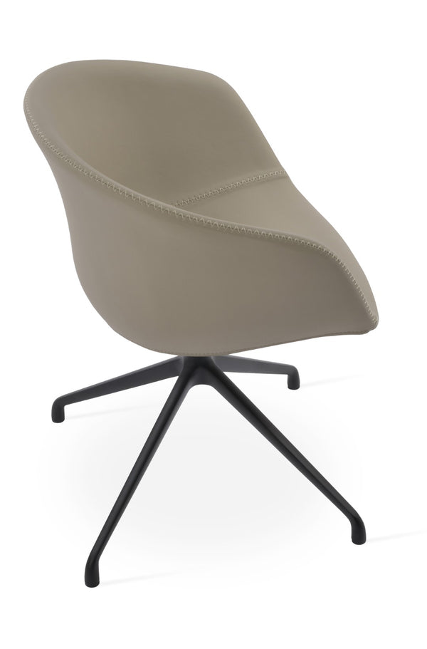 Soho Concept Tribeca Arm Spider Swivel Chair - Luxurious Dining Chair In Multiple Fabrics With 10-year Warranty! Black  Soho-concept-dining-chair-06158