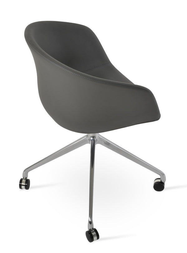 Soho Concept Tribeca Arm Spider Swivel Chair - Luxurious Dining Chair In Multiple Fabrics With 10-year Warranty! Grey  Soho-concept-dining-chair-06165