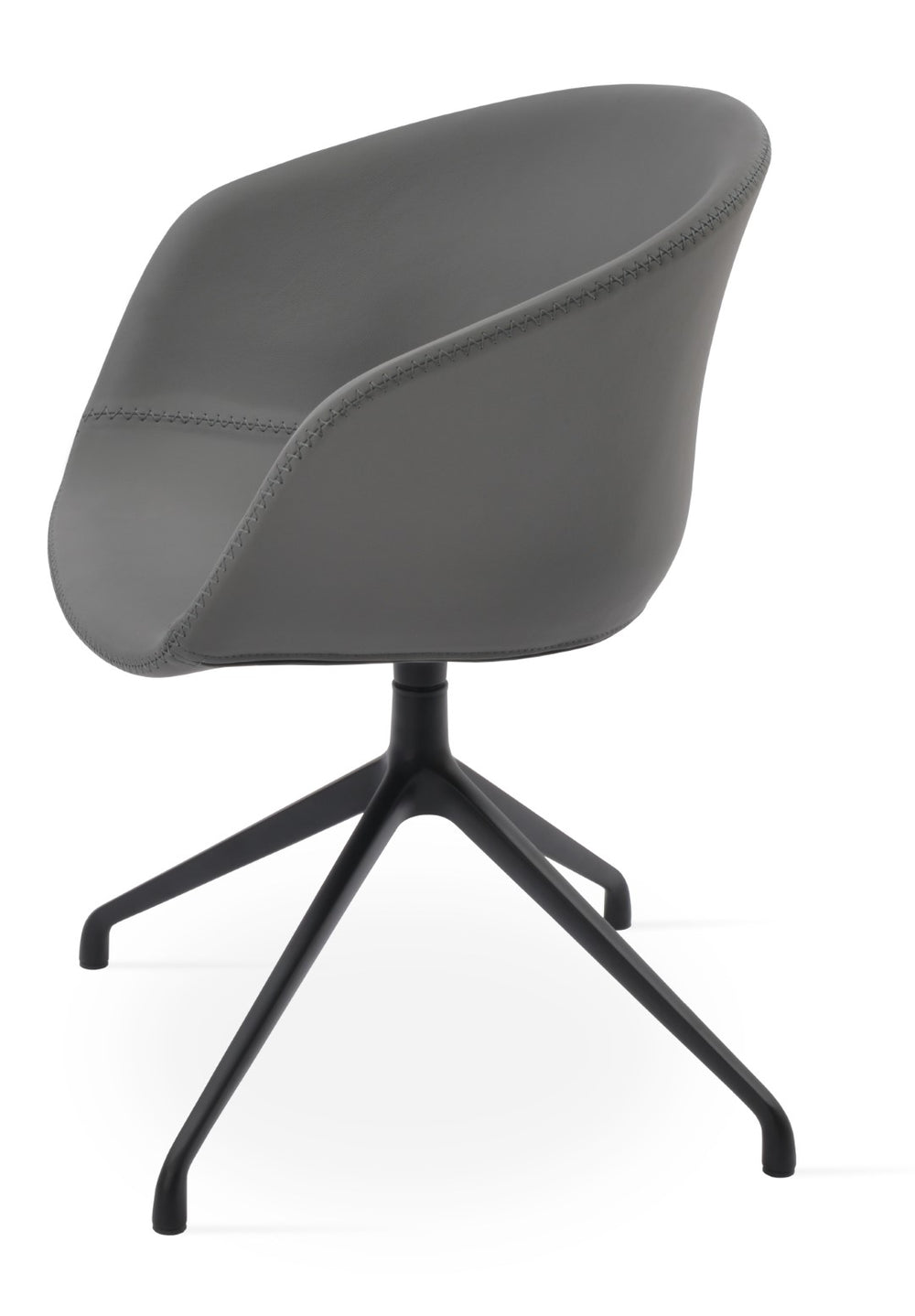 Soho Concept Tribeca Arm Spider Swivel Chair - Luxurious Dining Chair In Multiple Fabrics With 10-year Warranty! Black,Silver  Soho-concept-dining-chair-06157