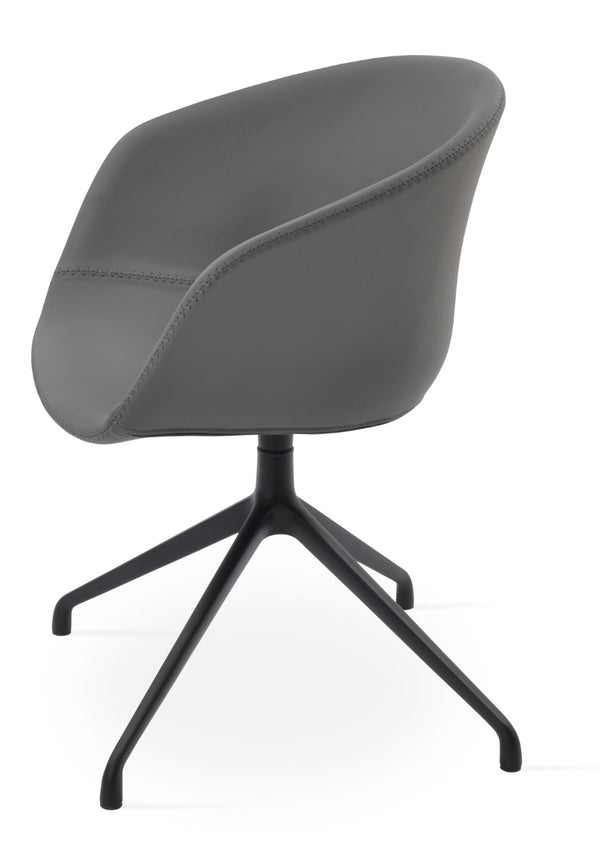 Soho Concept Tribeca Arm Spider Swivel Chair - Luxurious Dining Chair In Multiple Fabrics With 10-year Warranty! Black,Grey  Soho-concept-dining-chair-06155