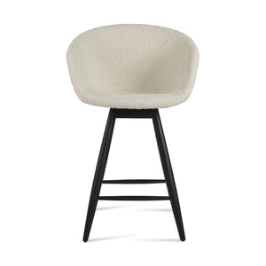 Soho Concept Tribeca Baba Barstools & Counterstools - Elegant Camira Wool Fabric, 10-year Guarantee & Durable Design White  Soho-concept-dining-chair-07216