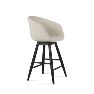 Soho Concept Tribeca Baba Barstools & Counterstools - Elegant Camira Wool Fabric, 10-year Guarantee & Durable Design White  Soho-concept-dining-chair-09944