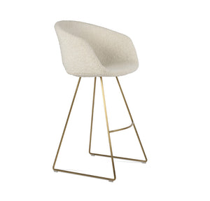 Soho Concept Tribeca Hb. Sleek Wire Barstools In Camira Wool With 10-year Guarantee - Modern Design & Durability Brass,White  Soho-concept-dining-chair-09948