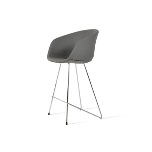 Soho Concept Tribeca Cat- Stylish Barstools & Counterstools In Chrome Or Brass With Durable Upholstery Options Chrome,Grey  Soho-concept-dining-chair-09954