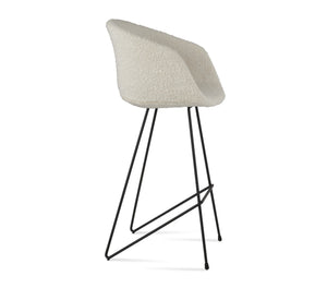 Soho Concept Tribeca Barstools & Counterstools - Premium Camira Blazer Wool, 10-year Guarantee, Stylish Design Black,White  Soho-concept-dining-chair-09950