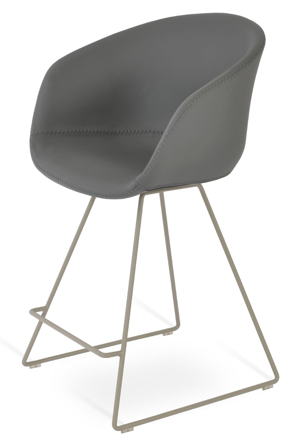 Soho Concept Tribeca Wire Barstools & Counterstools - Luxurious Fabrics, Chrome Bases, 10-year Warranty, Durable Design Grey  Soho-concept-dining-chair-09958