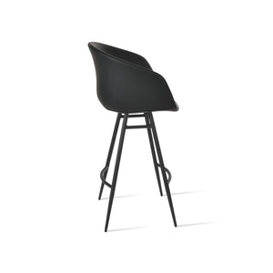 Soho Concept Tribeca Galata Barstools & Counterstools - Stylish Leatherette, Chrome Finish, 2-year Warranty! Black Steel Tubular Legs Soho-concept-dining-chair-09964