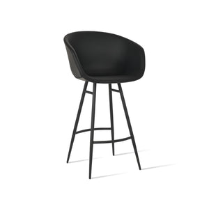 Soho Concept Tribeca Galata Barstools & Counterstools - Premium Fabrics, Stylish Designs, 10-year Guarantee! Black Steel Tubular Legs Soho-concept-dining-chair-07222