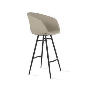 Soho Concept Tribeca Galata Barstools & Counterstools - Stylish Leatherette, Chrome Finish, 2-year Warranty! Black Steel Tubular Legs Soho-concept-dining-chair-09965
