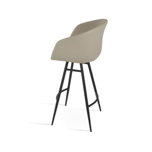 Soho Concept Tribeca Galata Barstools & Counterstools - Stylish Leatherette, Chrome Finish, 2-year Warranty! Black Steel Tubular Legs Soho-concept-dining-chair-07223