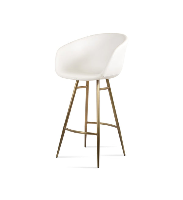 Soho Concept Tribeca Galata Barstools & Counterstools - Stylish Leatherette, Chrome Finish, 2-year Warranty! Brass,White Steel Tubular Legs Soho-concept-dining-chair-09966