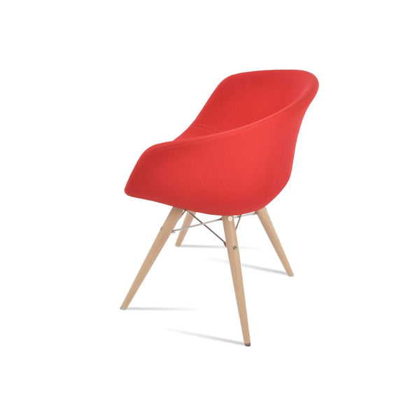 Soho Concept Tribeca Mw Armchair Dining Chair - Luxurious Fabrics, Memory Swivel, 10-year Guarantee, Stylish Designs Natural,Red  Soho-concept-dining-chair-06128