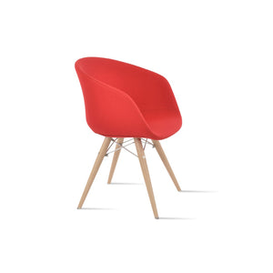 Soho Concept Tribeca Mw Armchair Dining Chair - Luxurious Fabrics, Memory Swivel, 10-year Guarantee, Stylish Designs Natural,Red  Soho-concept-dining-chair-06128